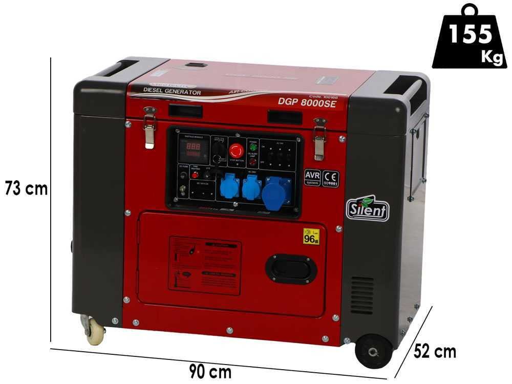 geotech pro dgp8000se groupe électrogène 6 kw monophasé diesel insonorisé