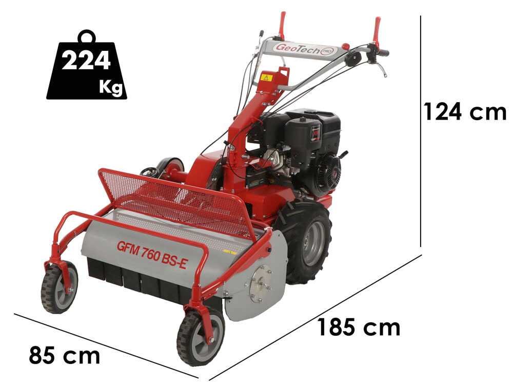 geotech pro gfm 760 bs e tondeuse débroussailleuse à couteaux b&s xr2100