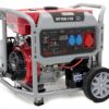 geotech pro ggp 9500 3 esa groupe électrogène sur chariot avec avr dém. électrique 7.8 kw continue 7.5 kw + ats