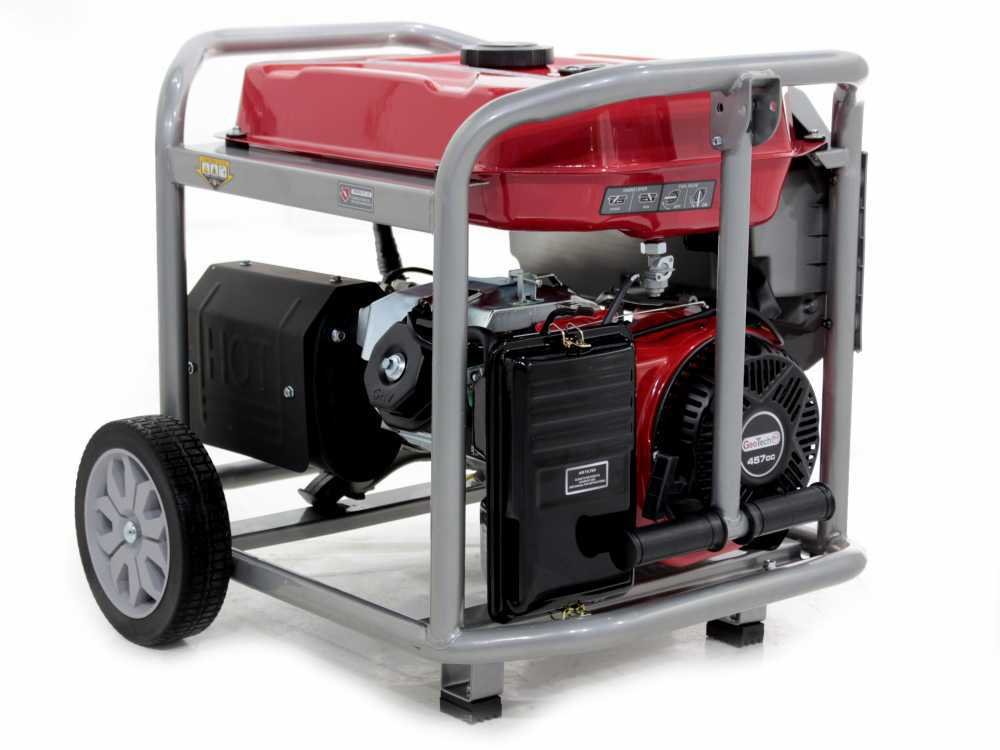 geotech pro ggp 9500 3 esa groupe électrogène sur chariot avec avr dém. électrique 7.8 kw continue 7.5 kw + ats