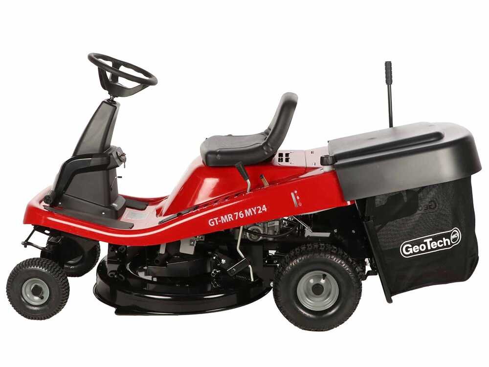 geotech pro gt mr 76 tracteur tondeuse moteur 432 cm3 démarrage électrique