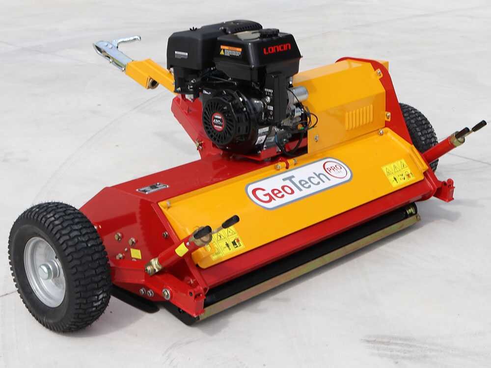 geotech pro gtrb120 tondeuse débroussailleuse tracté pour quad loncin g420fd