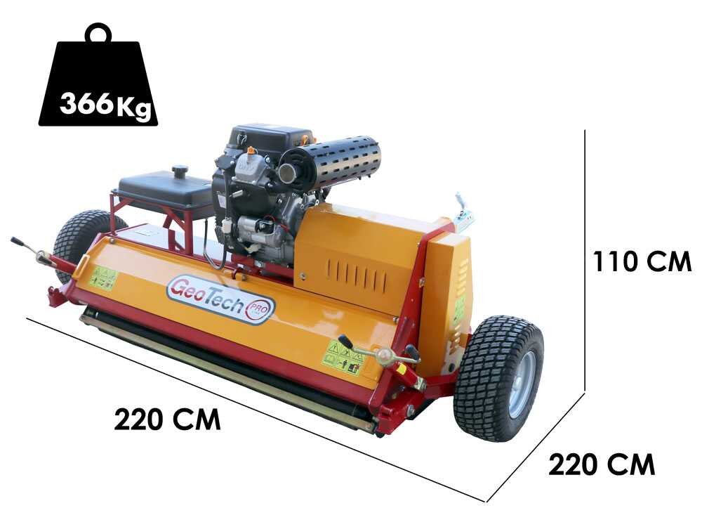 geotech pro gtrb145 tondeuse débroussailleuse pour quad loncin lc2v80fd