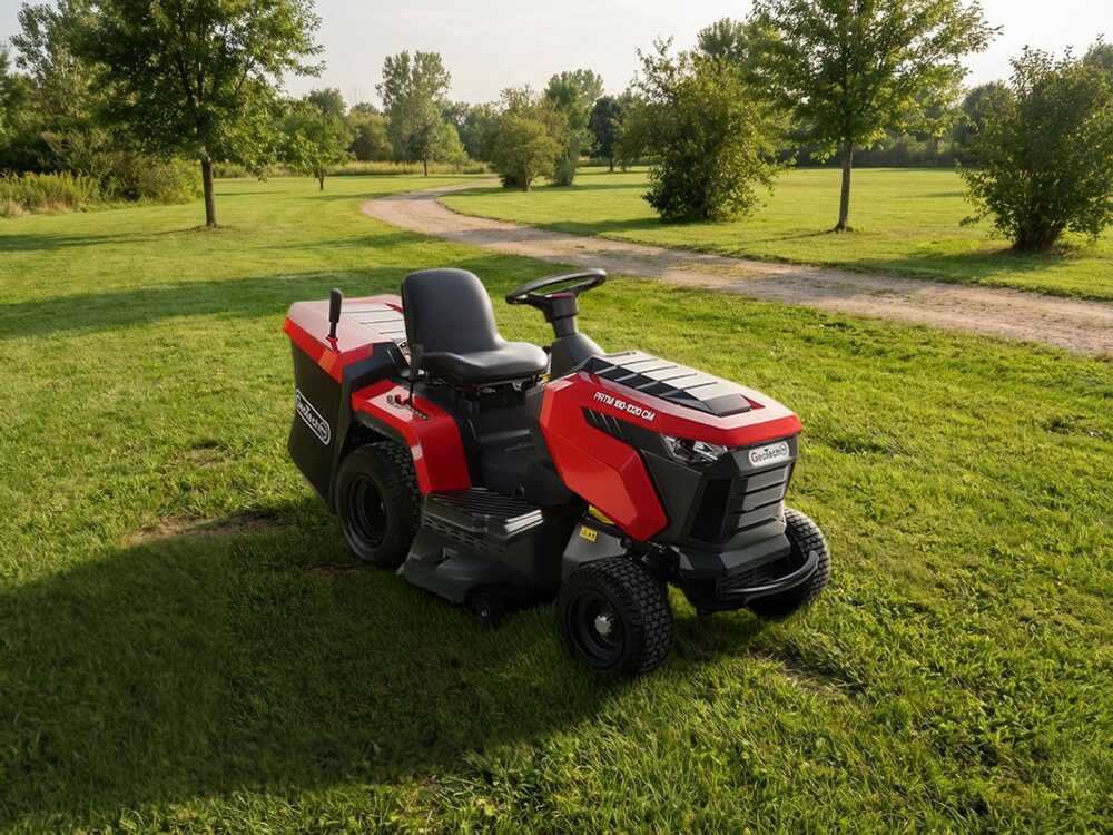 geotech pro prtm 180 1020 cm tracteur tondeuse boîte mécanique bac de ramassage