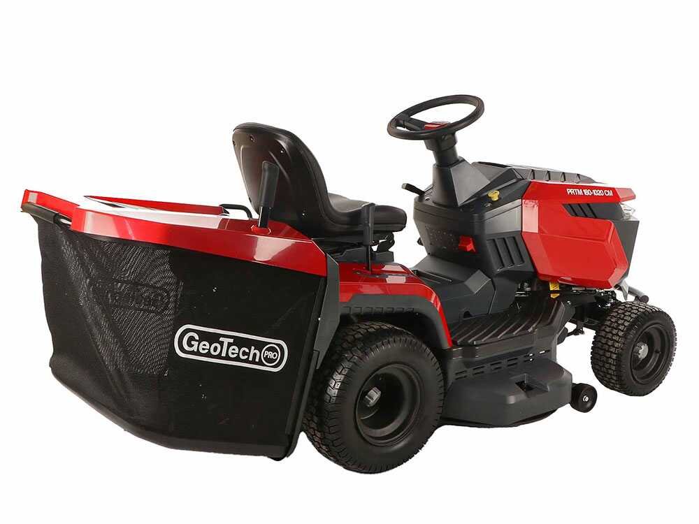geotech pro prtm 180 1020 cm tracteur tondeuse boîte mécanique bac de ramassage
