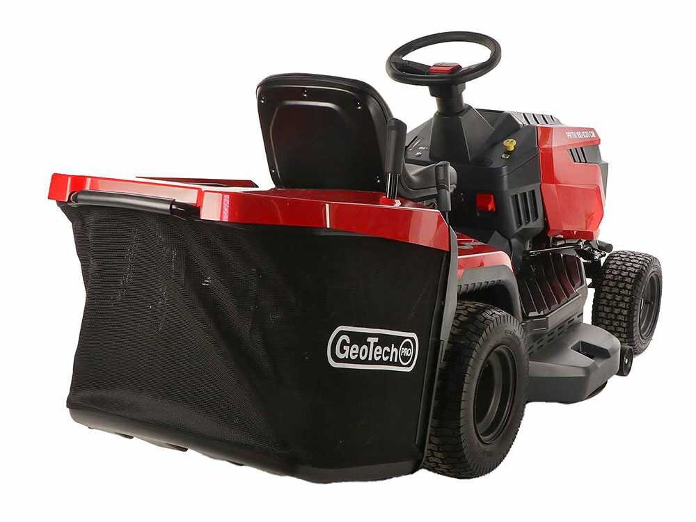 geotech pro prtm 180 1020 cm tracteur tondeuse boîte mécanique bac de ramassage