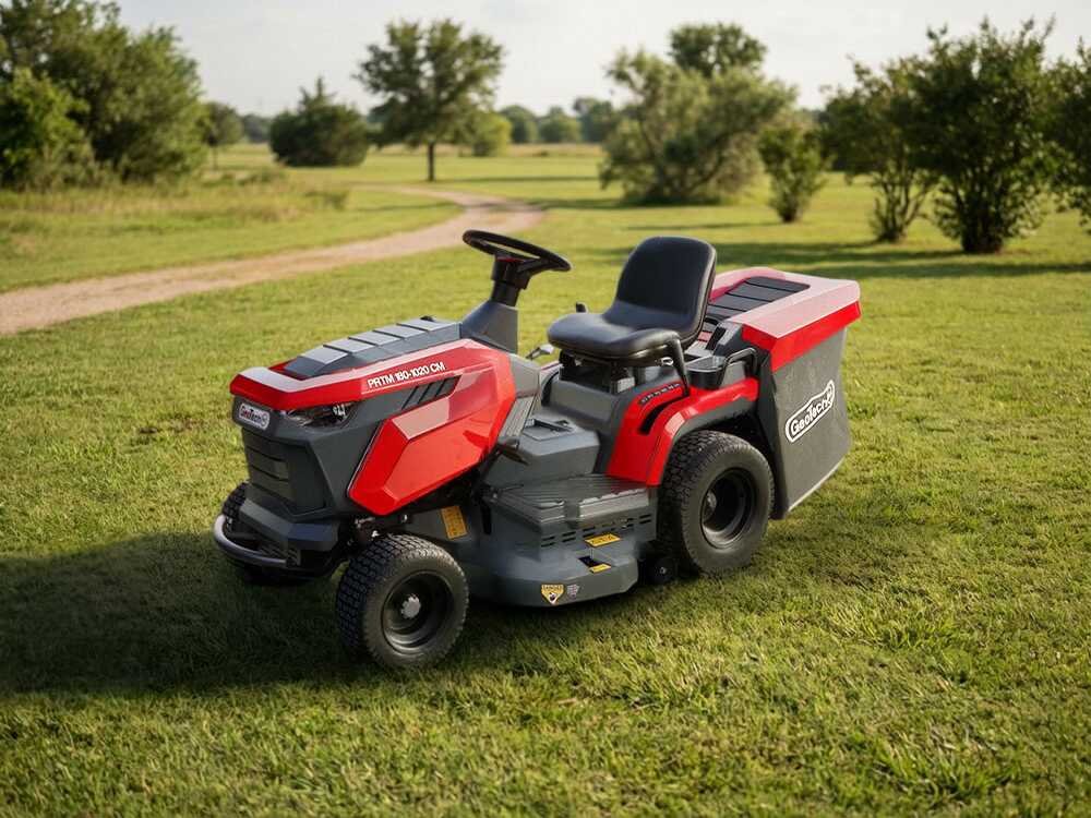 geotech pro prtm 180 1020 cm tracteur tondeuse boîte mécanique bac de ramassage