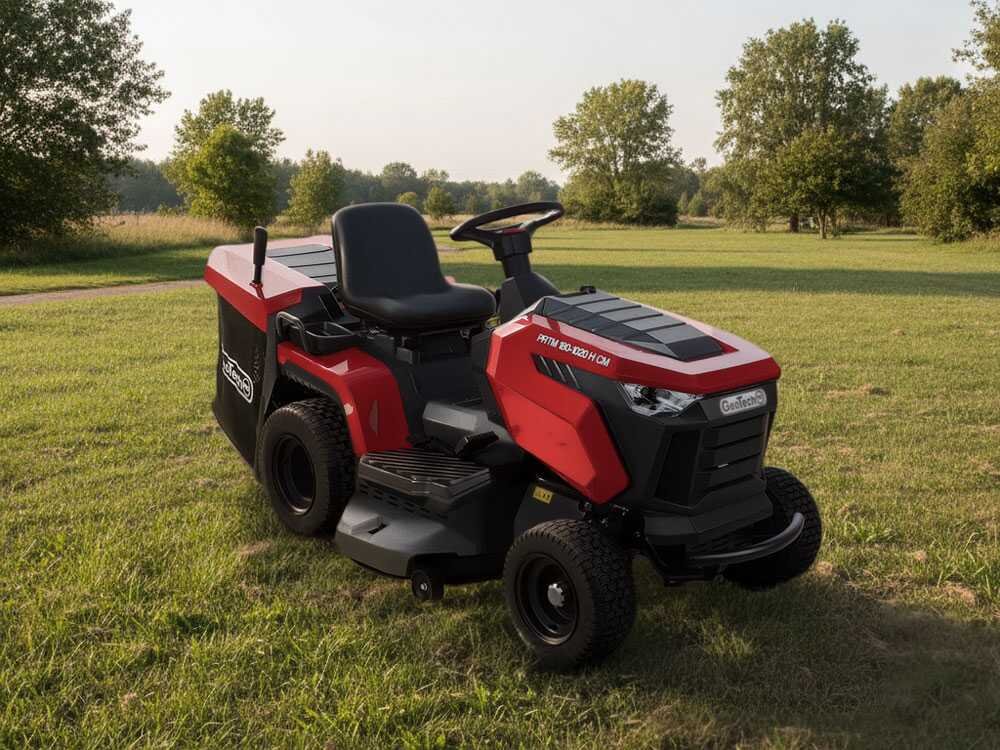 geotech pro prtm 180 1020 h cm tracteur tondeuse transmission hydrostatique bac de ramassage