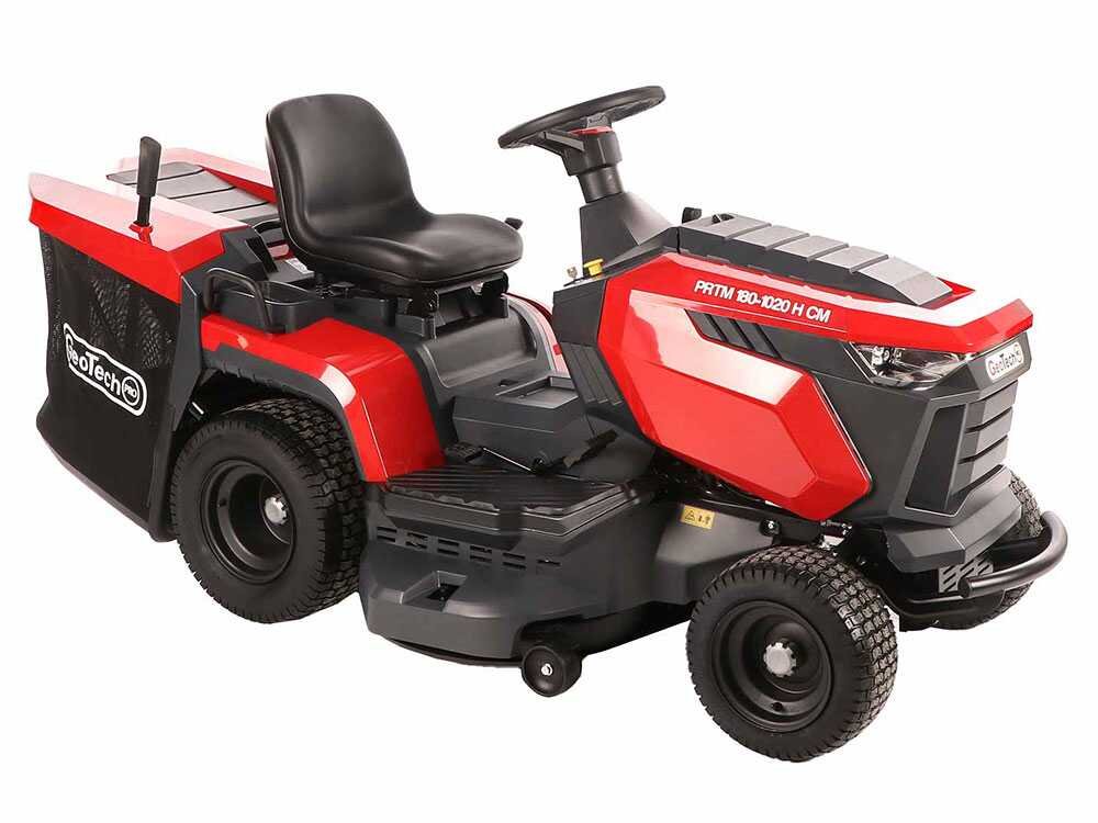 geotech pro prtm 180 1020 h cm tracteur tondeuse transmission hydrostatique bac de ramassage