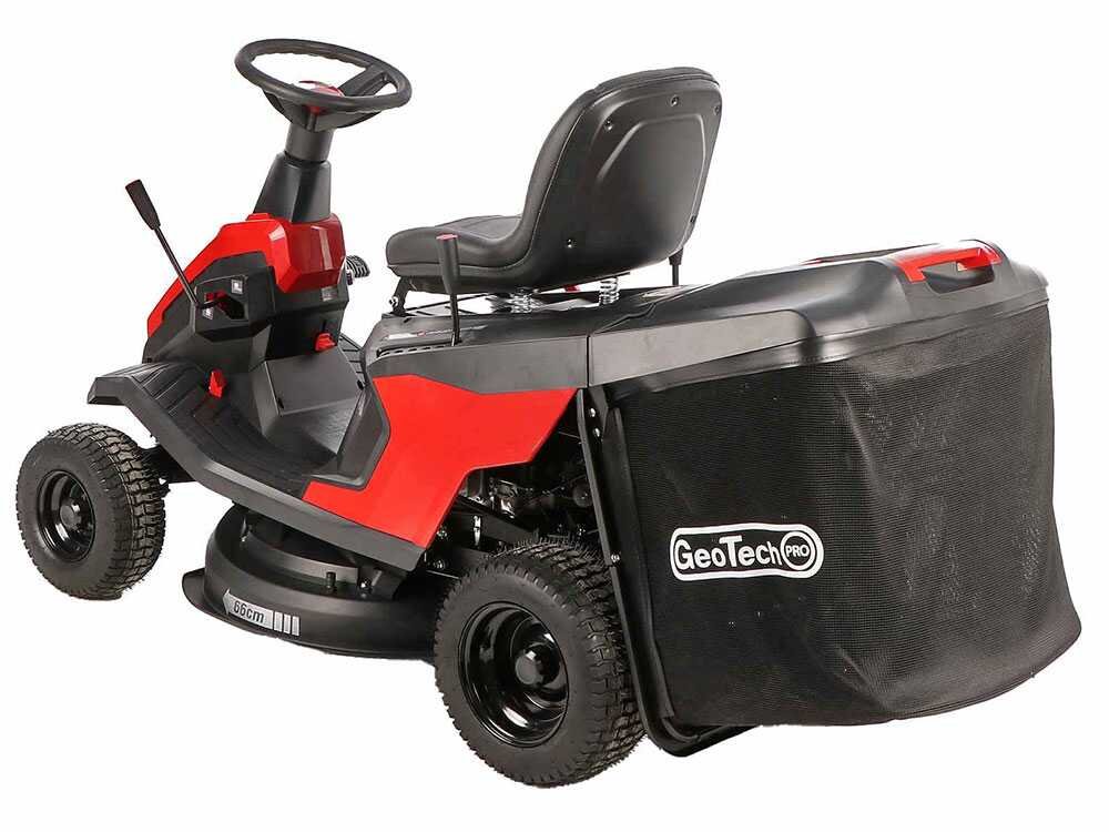 geotech pro rm 75 660 csm tracteur tondeuse mini rider coupe de 66 cm démarrage électrique