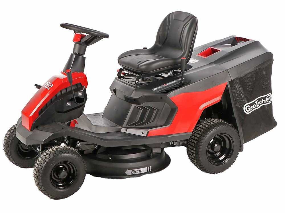 geotech pro rm 75 660 csm tracteur tondeuse mini rider coupe de 66 cm démarrage électrique