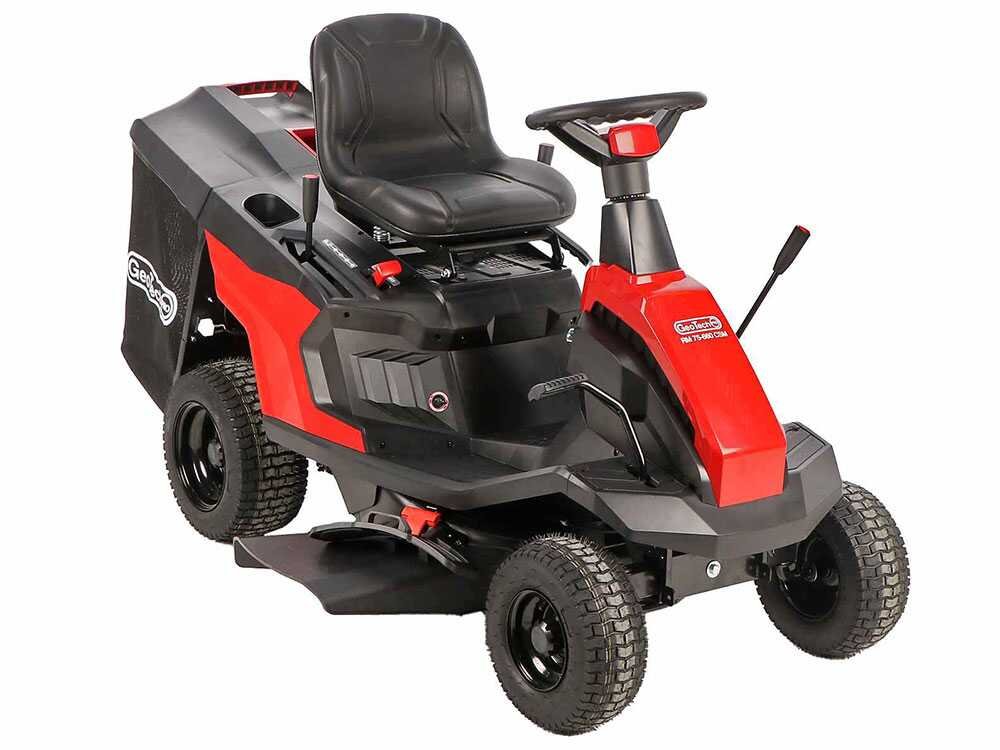 geotech pro rm 75 660 csm tracteur tondeuse mini rider coupe de 66 cm démarrage électrique