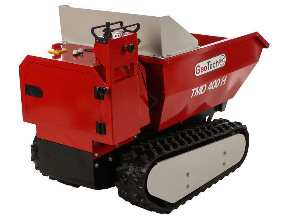 geotech pro tmd 400 h brouette à batterie 48v 15ah avec basculement hydraulique - Machines territoires geotech pro tmd 400 h brouette à batterie 48v 15ah avec basculement hydraulique