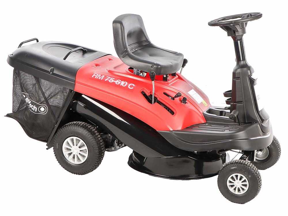 geotech rm 75 610 c tondeuse autoportée mini rider moteur de 224 cm3 démarrage électrique