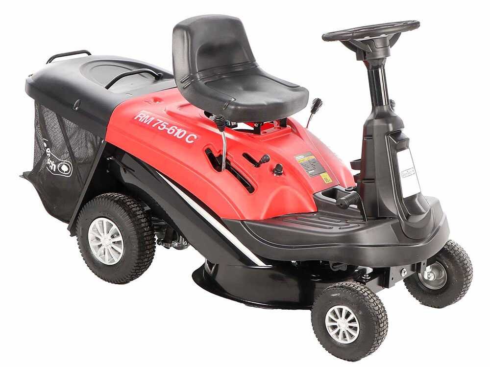 geotech rm 75 610 c tondeuse autoportée mini rider moteur de 224 cm3 démarrage électrique