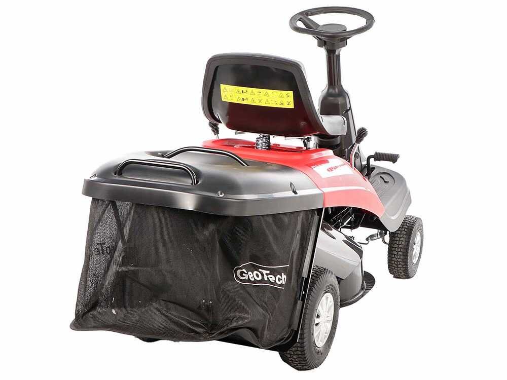 geotech rm 75 610 c tondeuse autoportée mini rider moteur de 224 cm3 démarrage électrique