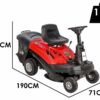 geotech rm 75 610 c tondeuse autoportée mini rider moteur de 224 cm3 démarrage électrique