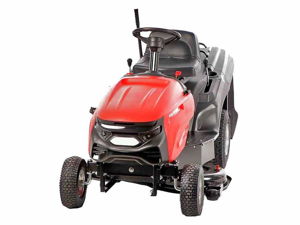 geotech rtm 170 960 c tracteur tondeuse boîte mécanique bac de ramassage