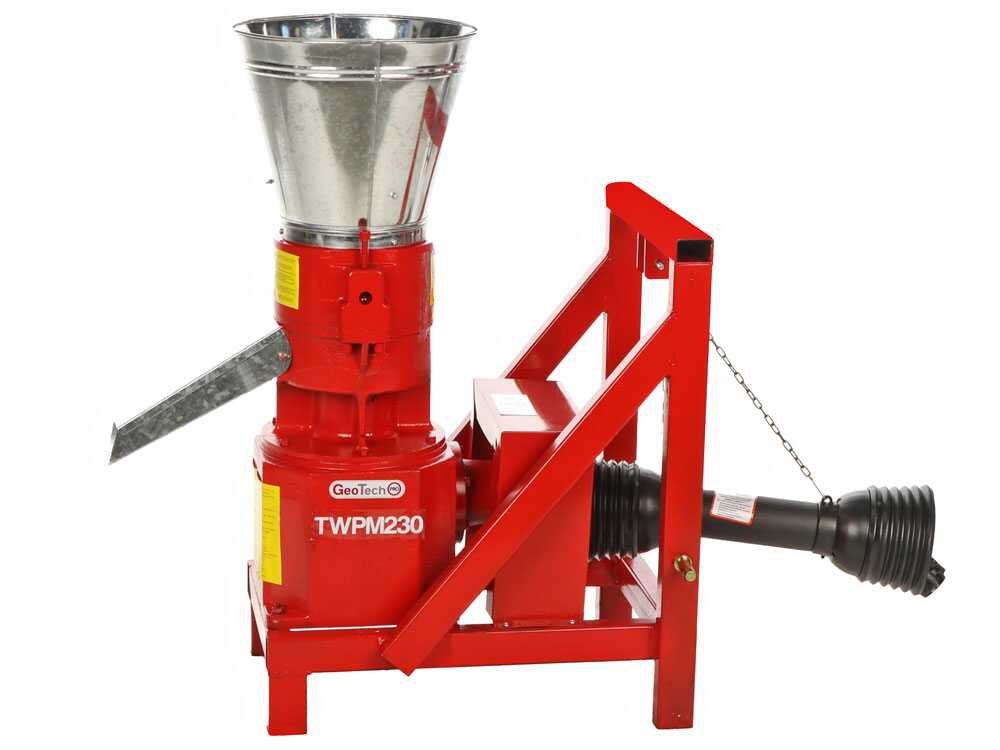 geotech twpm230 presse à pellets pour tracteur fabrication de pellets pour le chauffage