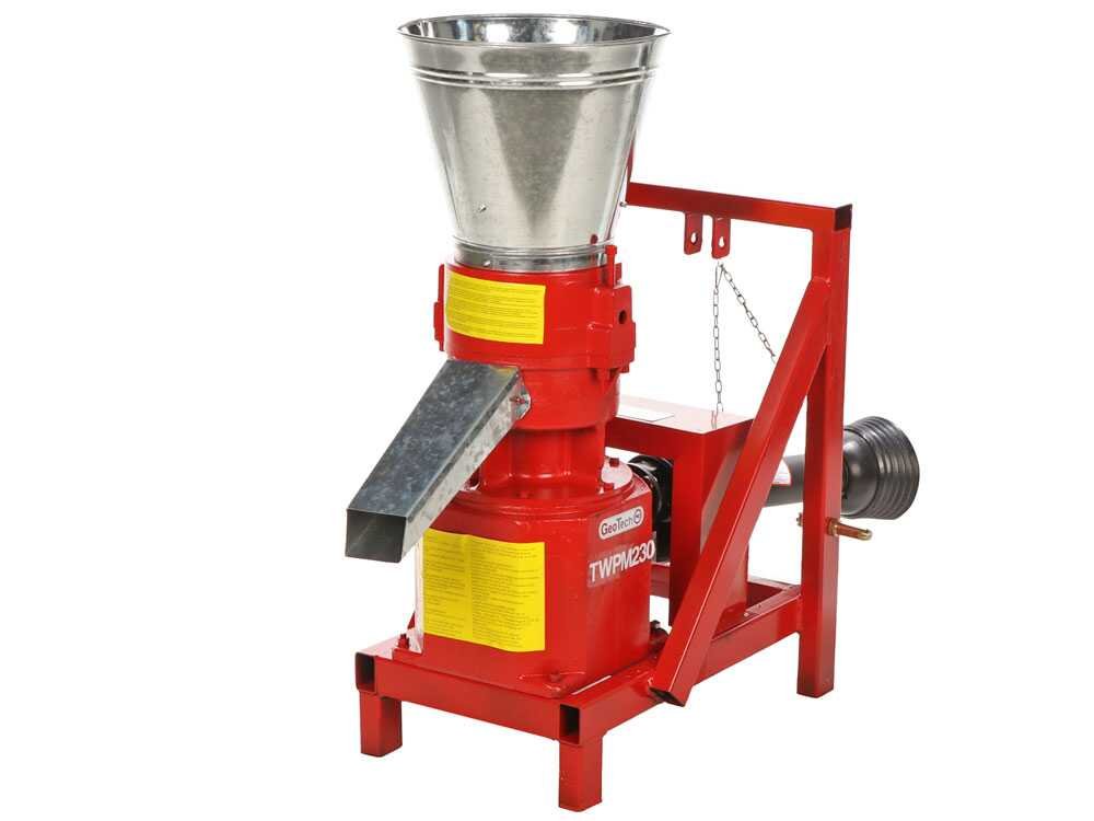 geotech twpm230 presse à pellets pour tracteur fabrication de pellets pour le chauffage