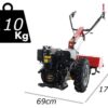 ginko 706 motoculteur diesel loncin d350f 8 cv