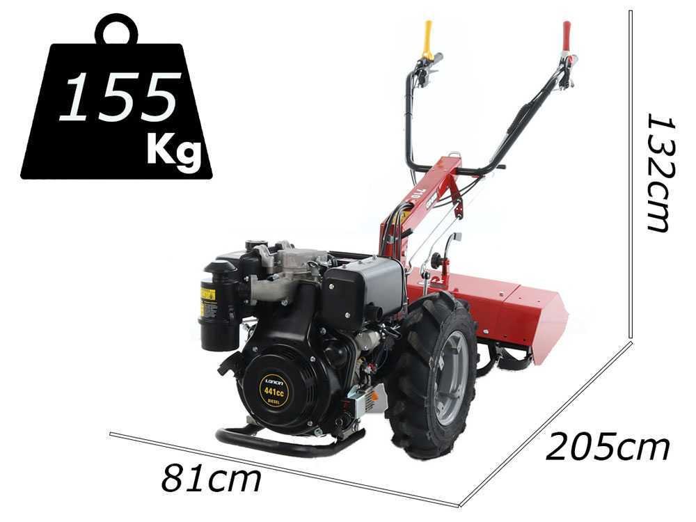 ginko r710 eko motoculteur diesel loncin d404f démarrage électrique