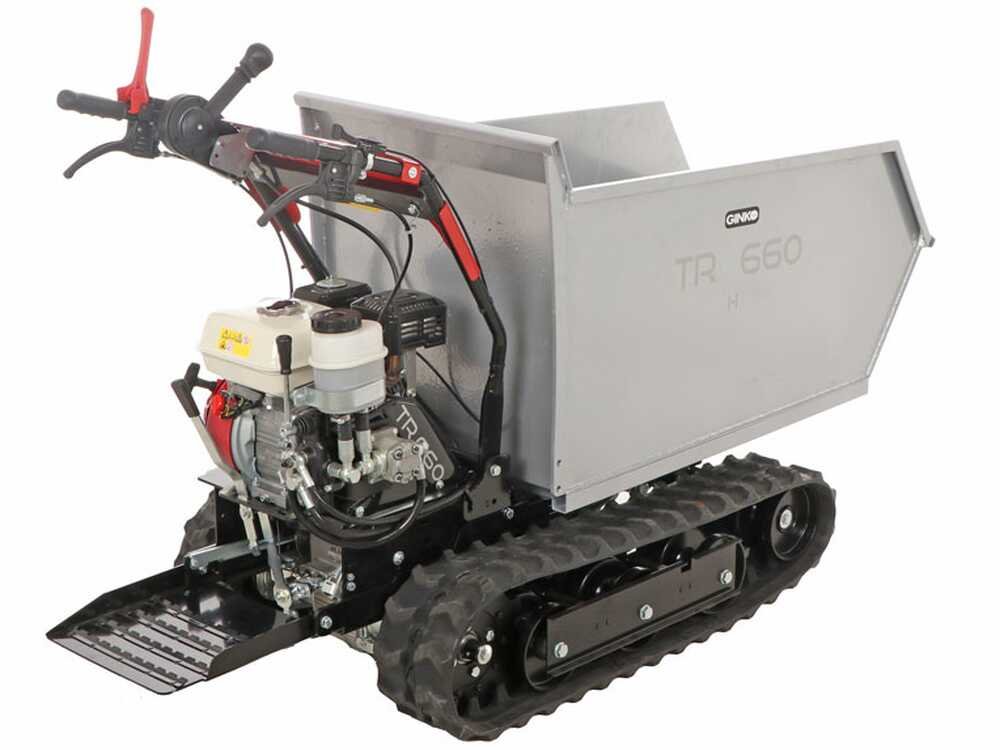 ginko tr 660 brouette à moteur thermique sur chenille dumper moteur honda gx 200 - Machines territoires ginko tr 660 brouette à moteur thermique sur chenille dumper moteur honda gx 200