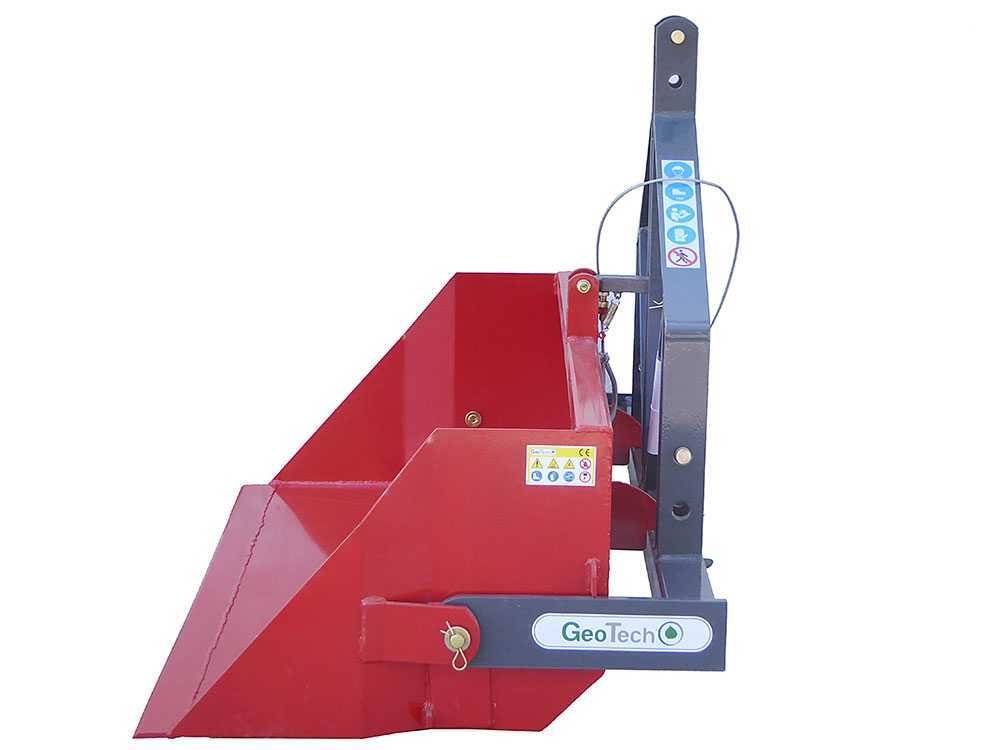 godet postérieur pour tracteur geotech de 180 cm série lourde capacité charge 700 kg - Machines territoires godet postérieur pour tracteur geotech de 180 cm série lourde capacité charge 700 kg