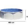 gre atlantis ronde Ø460 x 132cm piscine hors sol en acier