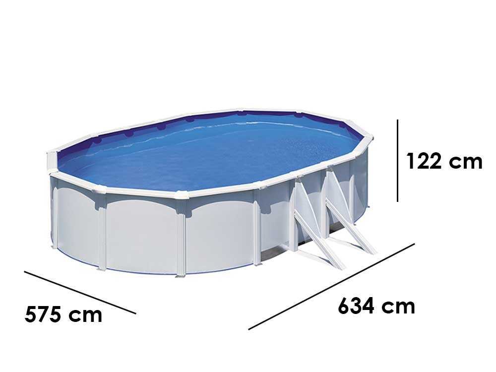 gre fidji ovale 610x375x120cm piscine hors sol en acier - Machines territoires gre fidji ovale 610x375x120cm piscine hors sol en acier