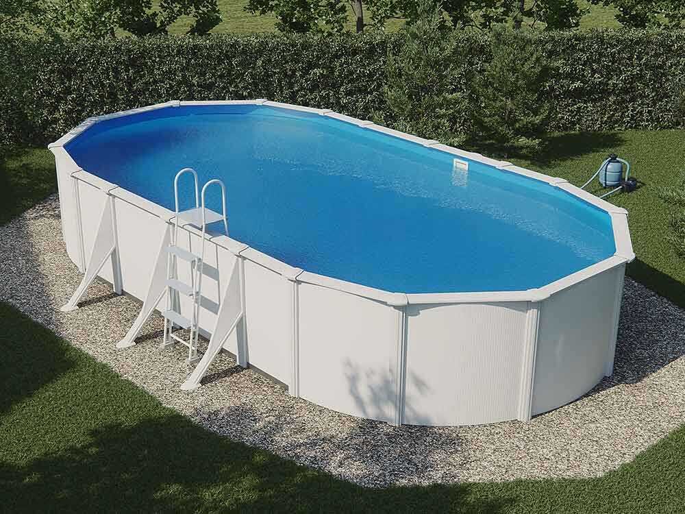 gre fidji ovale 730x375x120cm piscine hors sol en acier - Machines territoires gre fidji ovale 730x375x120cm piscine hors sol en acier