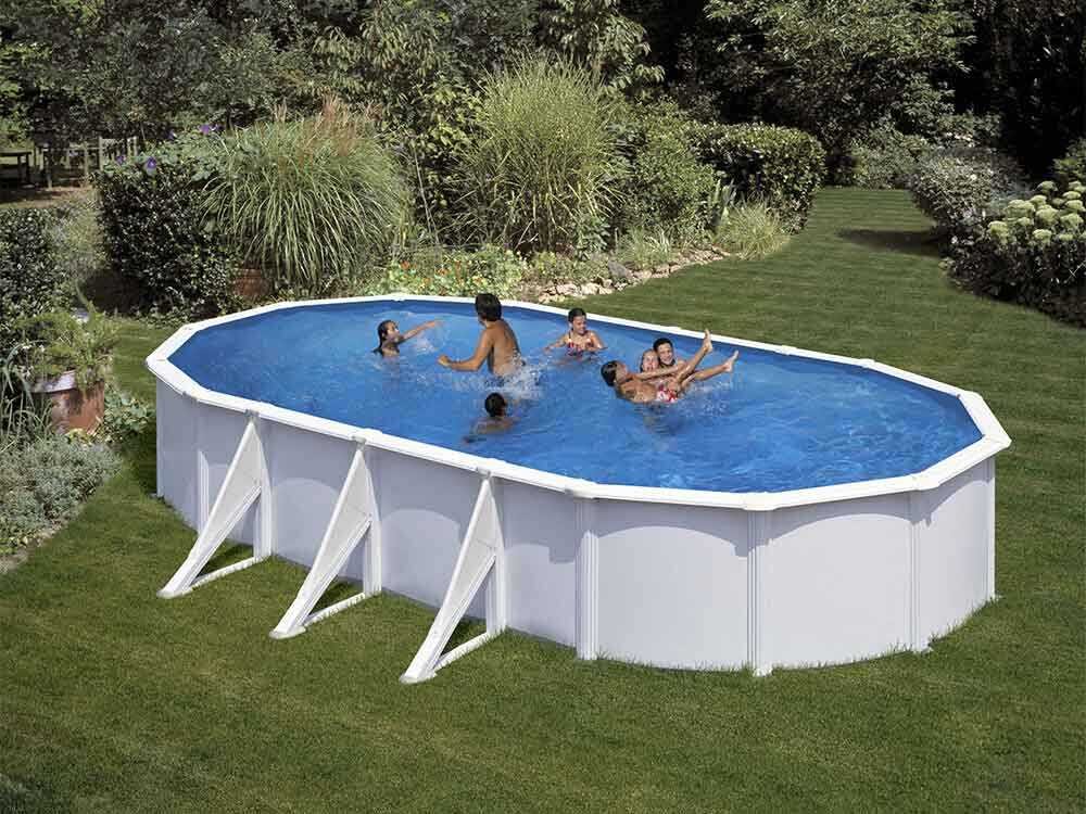 gre fidji ovale 730x375x120cm piscine hors sol en acier - Machines territoires gre fidji ovale 730x375x120cm piscine hors sol en acier