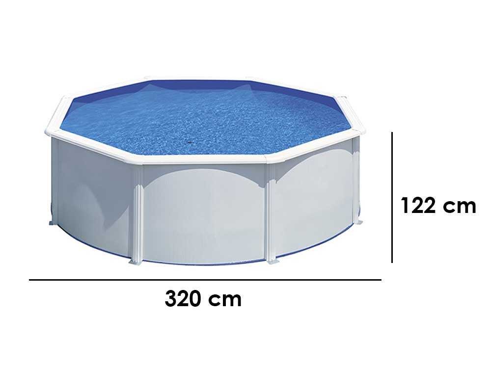 gre fidji ronde Ø300 x 120 cm piscine hors sol en acier gre fidji ronde Ø300 x 120 cm piscine hors sol en acier