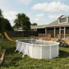 gre finlandia ovale 730x375x120cm piscine hors sol en acier