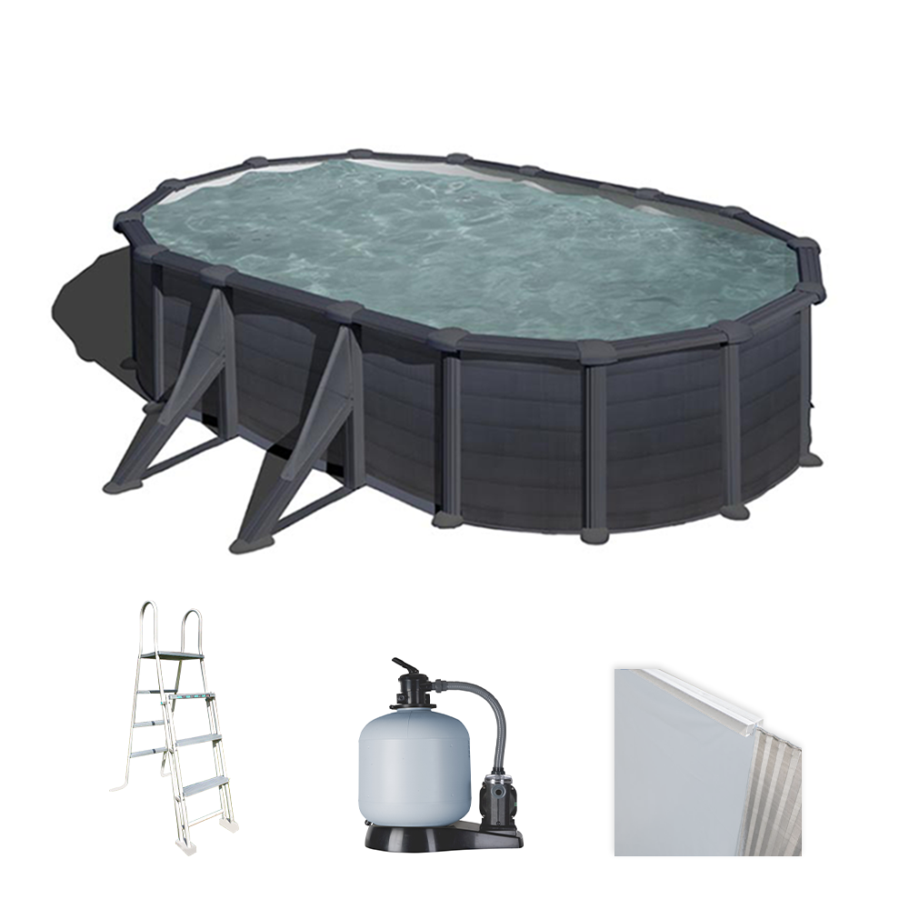 gre granada ovale 500x300x132cm piscine hors sol en acier gre granada ovale 500x300x132cm piscine hors sol en acier