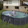 gre granada ovale 500x300x132cm piscine hors sol en acier