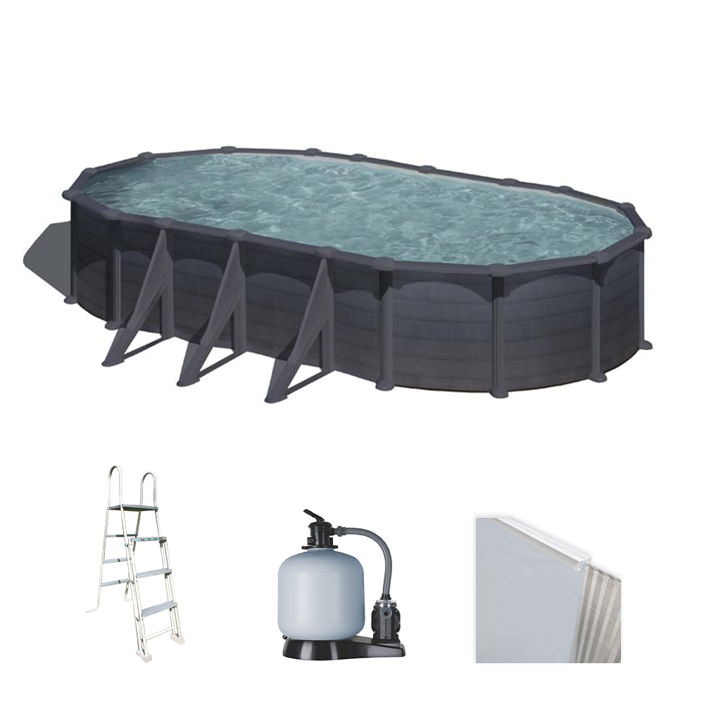 gre granada ovale 730x375x132cm piscine hors sol en acier gre granada ovale 730x375x132cm piscine hors sol en acier