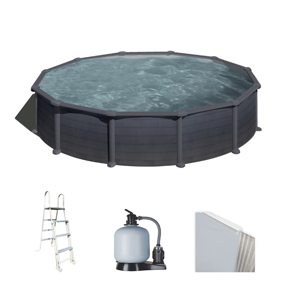gre granada ronde Ø550 x 132 cm piscine hors sol en acier gre granada ronde Ø550 x 132 cm piscine hors sol en acier