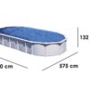 gre haiti ovale 1000 x 550 x 132 cm piscine hors sol traverses enterrées