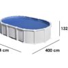 gre haiti ovale 610 x 375 x 132 cm piscine hors sol en acier traverses enterrées - Machines territoires gre haiti ovale 610 x 375 x 132 cm piscine hors sol en acier traverses enterrées