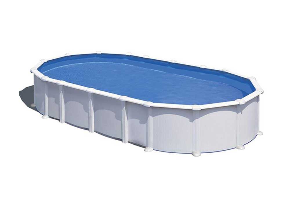 gre haiti ovale 730 x 375 x 132 cm piscine hors sol en acier traverses enterrées - Machines territoires gre haiti ovale 730 x 375 x 132 cm piscine hors sol en acier traverses enterrées