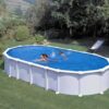 gre haiti ovale 730 x 375 x 132 cm piscine hors sol en acier traverses enterrées - Machines territoires gre haiti ovale 730 x 375 x 132 cm piscine hors sol en acier traverses enterrées