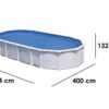 gre haiti ovale 730 x 375 x 132 cm piscine hors sol en acier traverses enterrées - Machines territoires gre haiti ovale 730 x 375 x 132 cm piscine hors sol en acier traverses enterrées