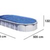 gre haiti ovale 915x470x132cm piscine hors sol traverses enterrées