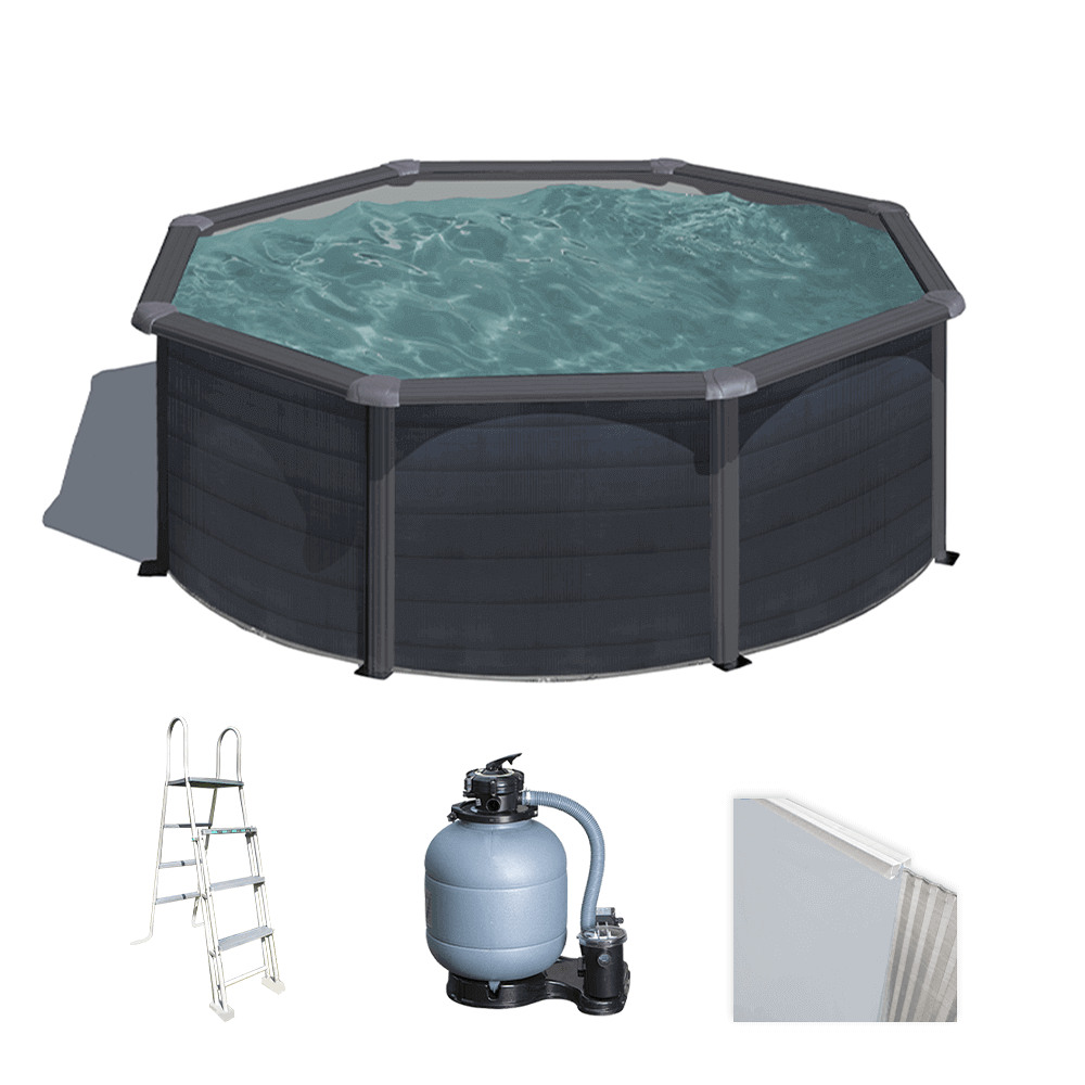 gre kea ronde Ø300 x 120 cm piscine hors sol en acier gre kea ronde Ø300 x 120 cm piscine hors sol en acier