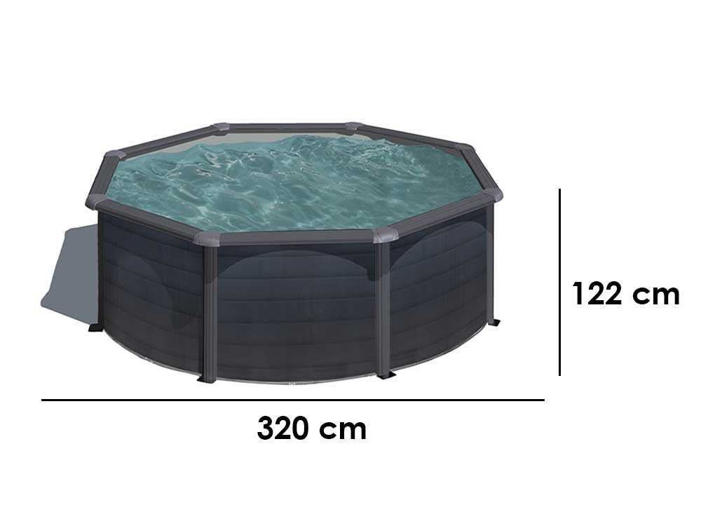 gre kea ronde Ø300 x 120 cm piscine hors sol en acier gre kea ronde Ø300 x 120 cm piscine hors sol en acier