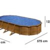 gre pacific ovale 730x375x120cm piscine hors sol en acier - Machines territoires gre pacific ovale 730x375x120cm piscine hors sol en acier