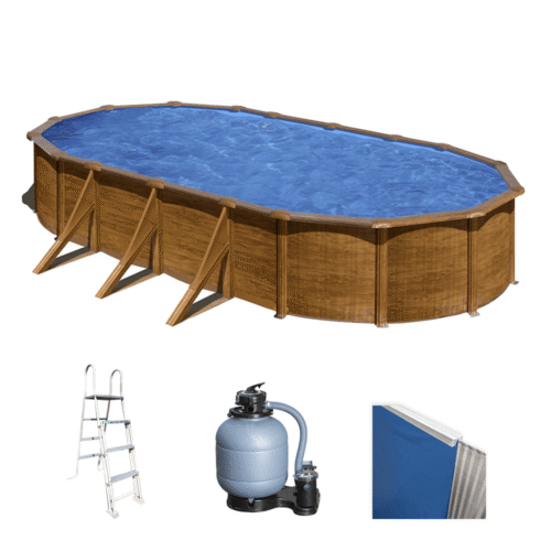 gre pacific ovale 730x375x120cm piscine hors sol en acier gre pacific ovale 730x375x120cm piscine hors sol en acier