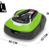 greenworks optimow 10 grl110 robot tondeuse avec câble périphérique