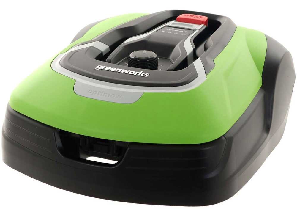 greenworks optimow 10 grl110 robot tondeuse avec câble périphérique greenworks optimow 10 grl110 robot tondeuse avec câble périphérique